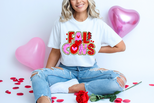 Falcons - Preppy Valentine Mascot DTF Transfer