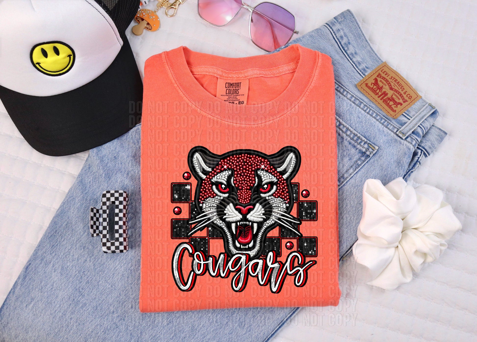 Rhinestone Colorful Mascots DTF Transfer