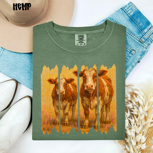 Cow Field DTF Transfer