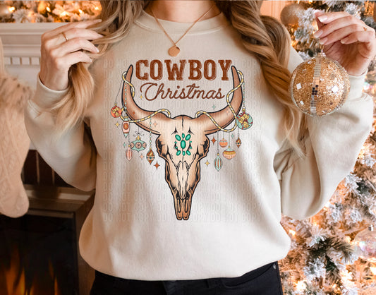 Cowboy Christmas DTF Transfer