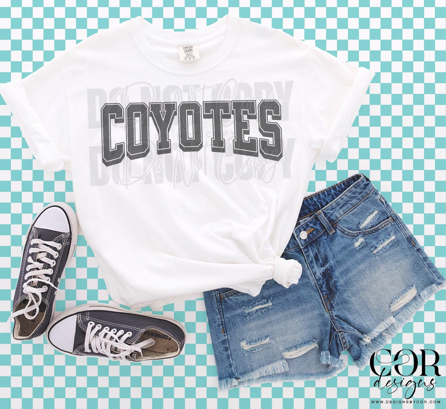 Varsity Lettered Mascots DTF Transfer