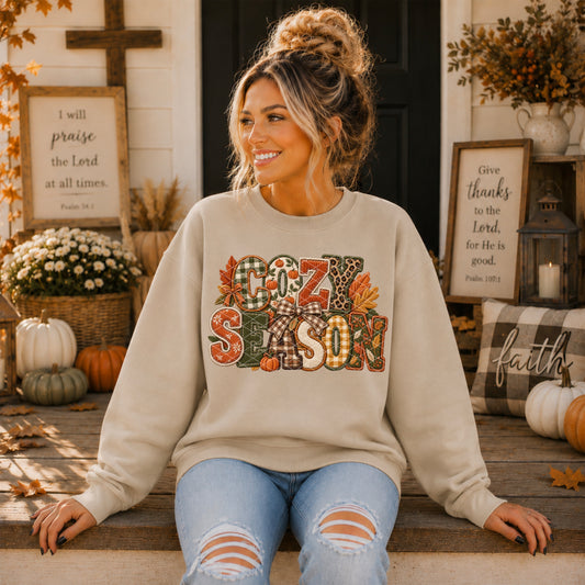 Cozy Season Plaid DTF Transfer