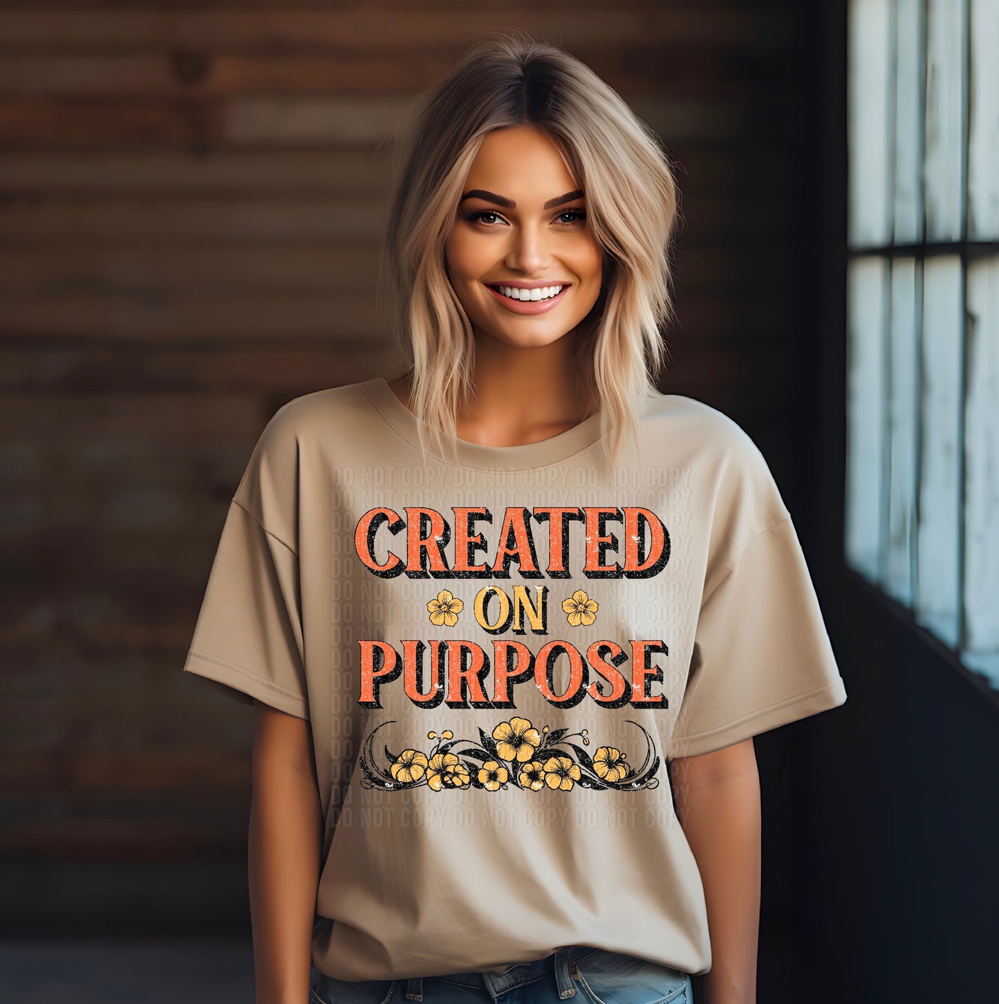 Created On Purpose DTF Transfer