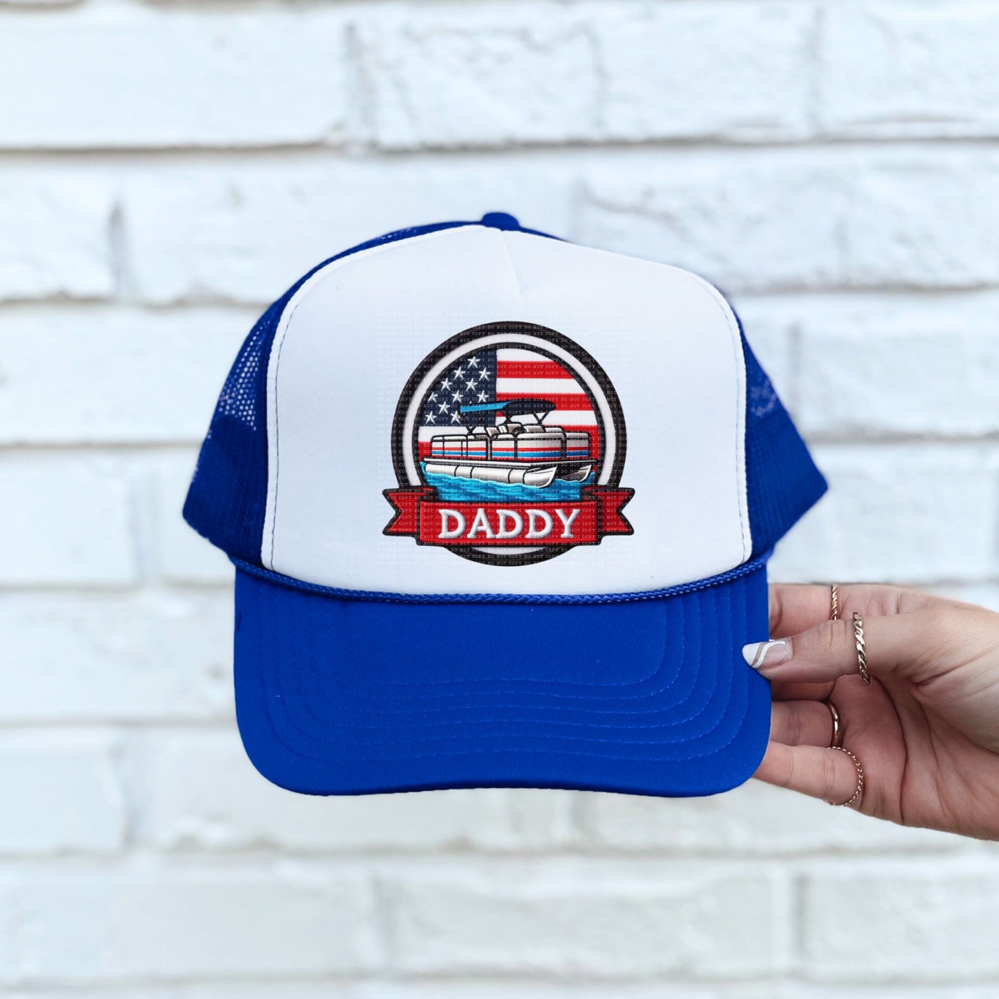 Daddy Circle Hat Patch DTF Transfer