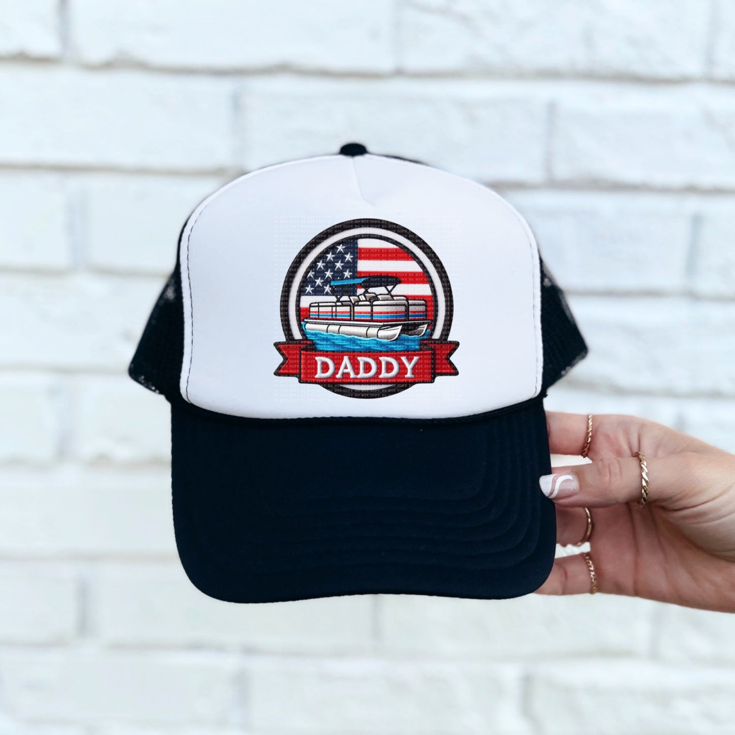 Daddy Circle Hat Patch DTF Transfer