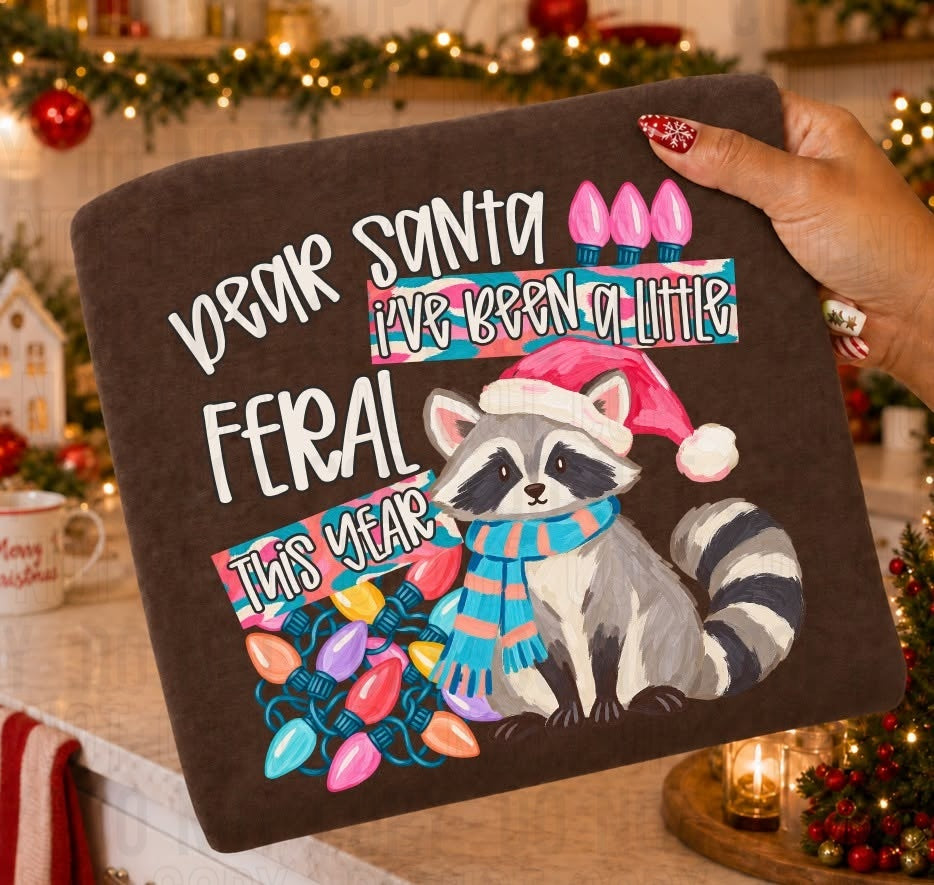 Dear Santa I've Been Feral DTF Transfer