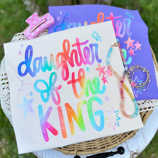 Daughter Of The King Colorful DTF Transfer