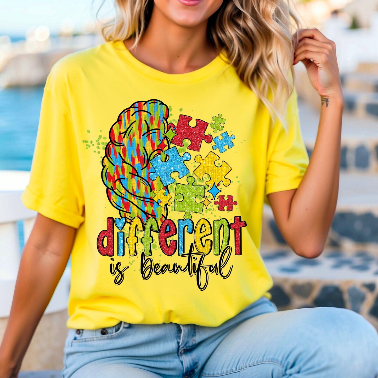 Different Is Beautiful DTF Transfer