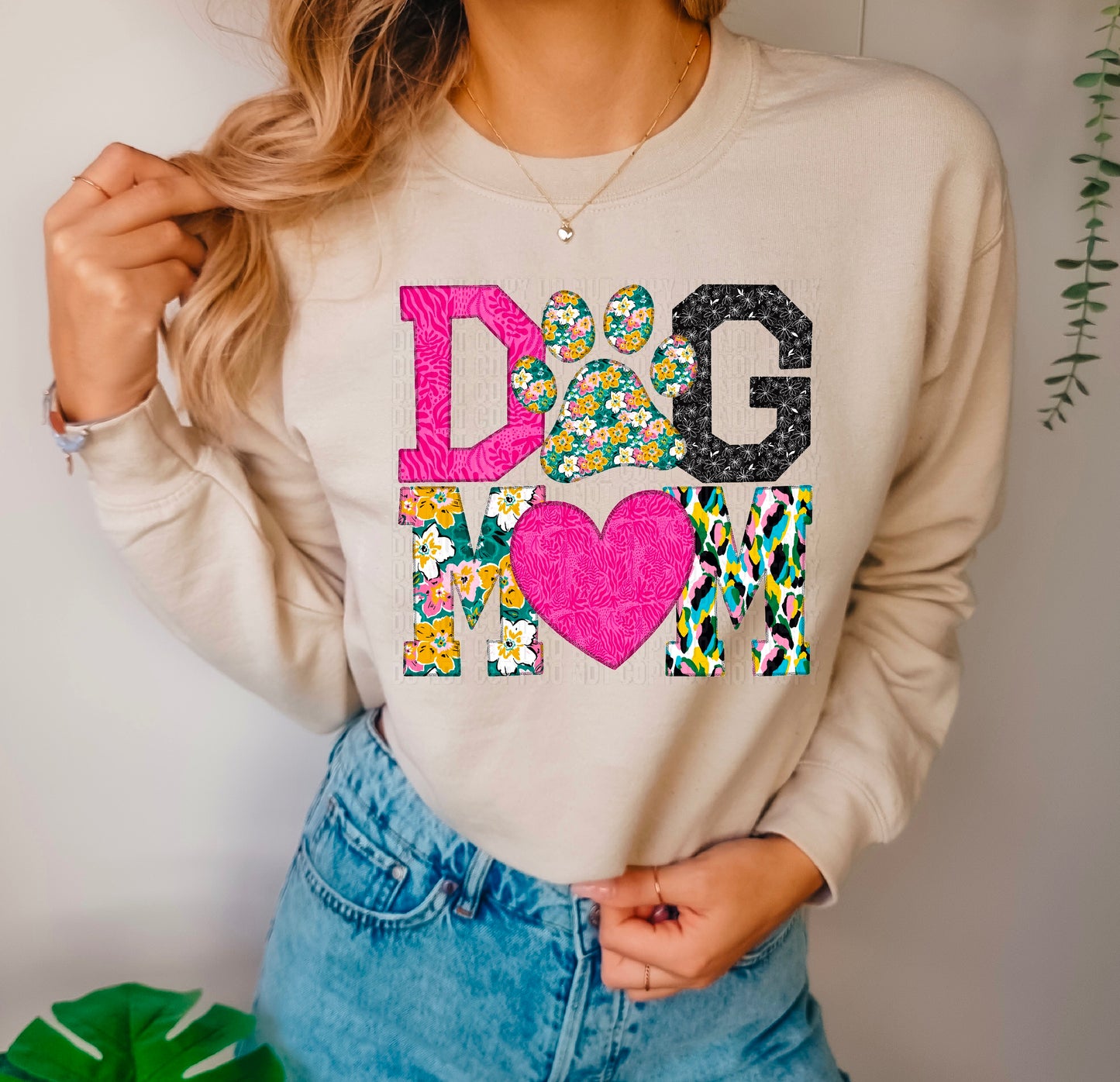 Dog Mom Overlock Brights DTF Transfer