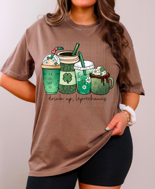 Drink Up Leprechauns DTF Transfer