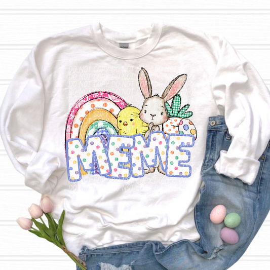 Meme Easter Name DTF Transfer