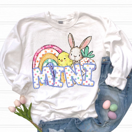 Mini Easter Name DTF Transfer