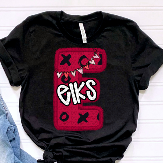 Elks Valentine School Spirit DTF Transfer