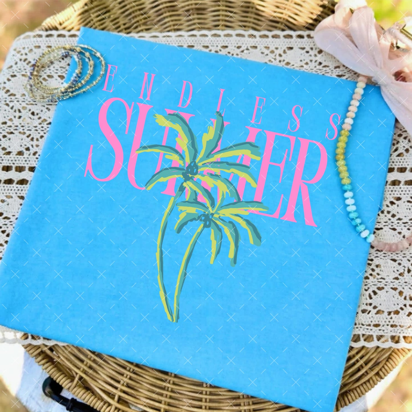 Endless Summer Pink DTF Transfer
