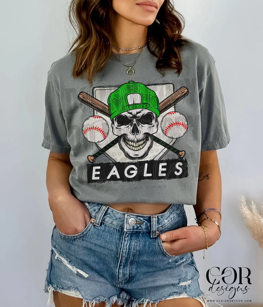 Eagles Green DTF Transfer