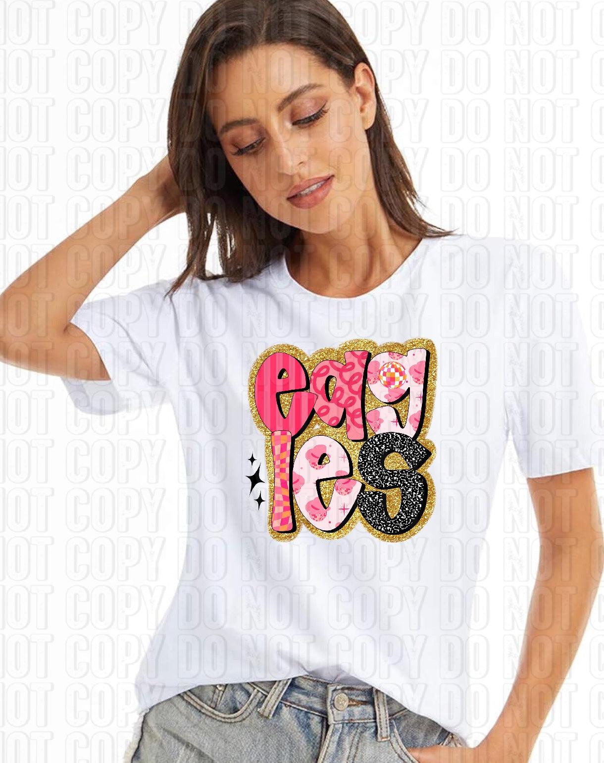 Retro Pink Mascots DTF Transfer