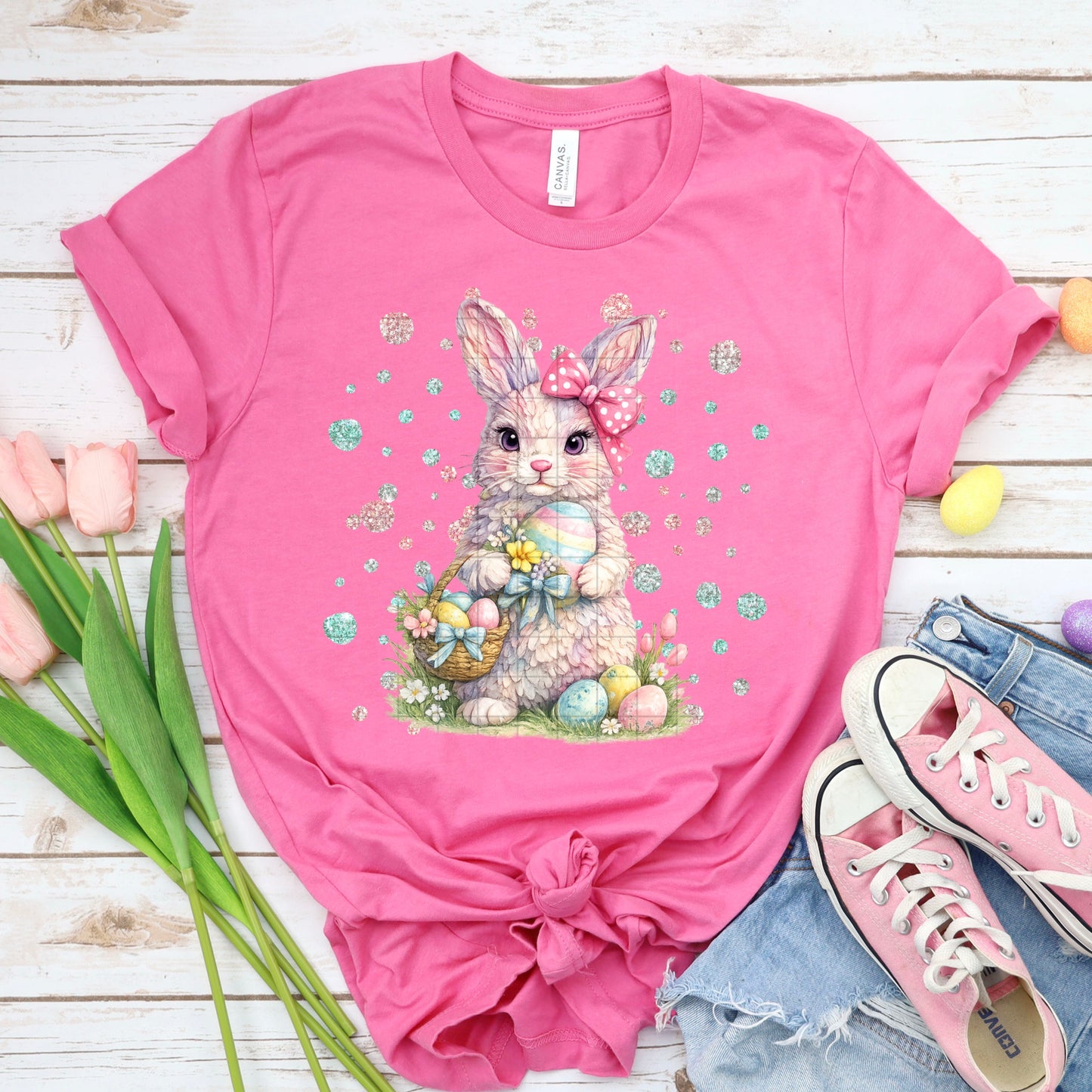 Pastel Easter Bunny DTF Transfer