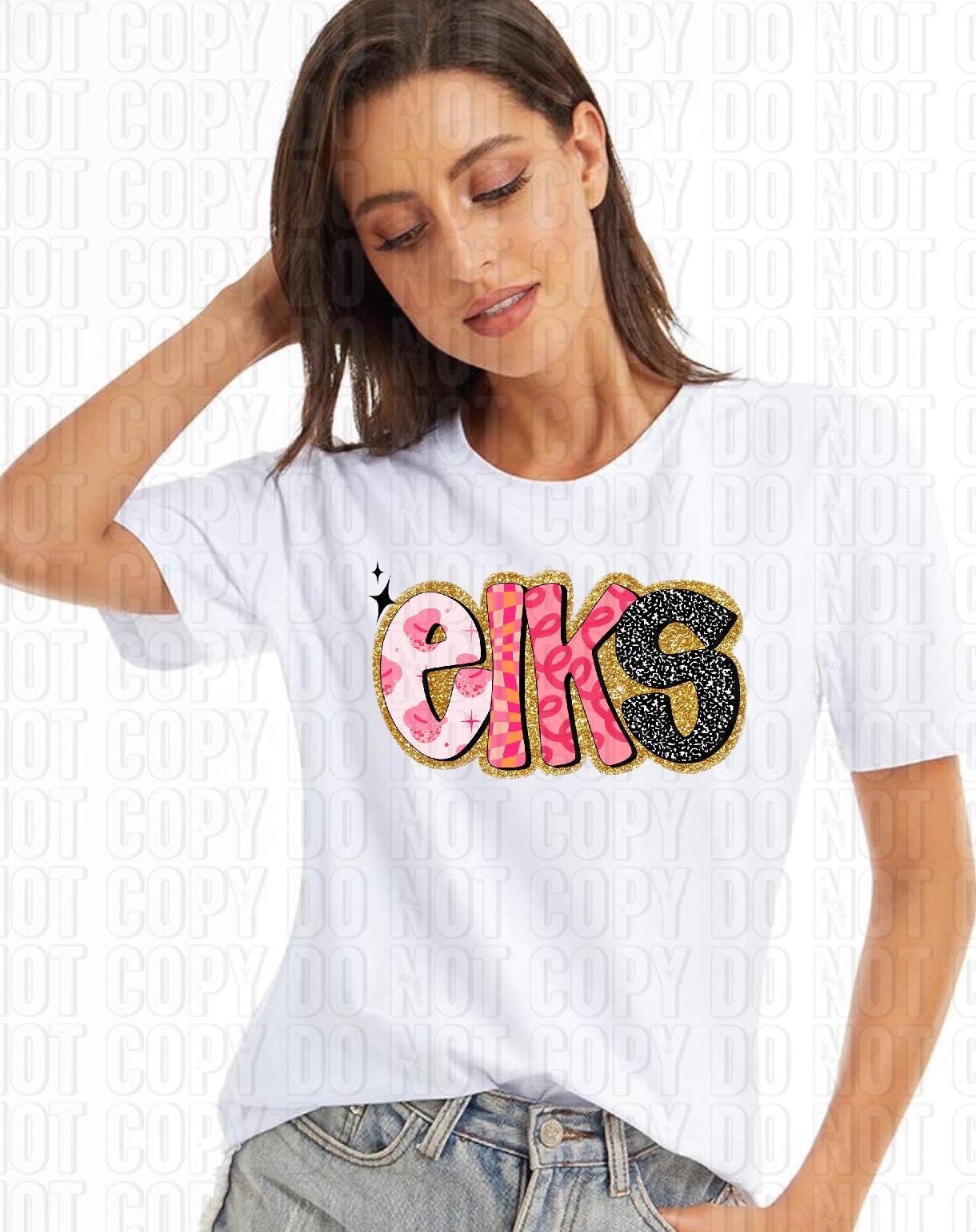 Retro Pink Mascots DTF Transfer