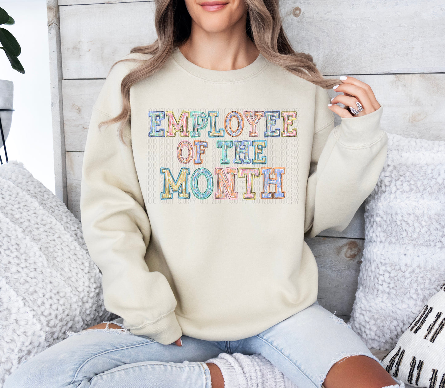 Employee Of The Month Neutral DTF Transfer