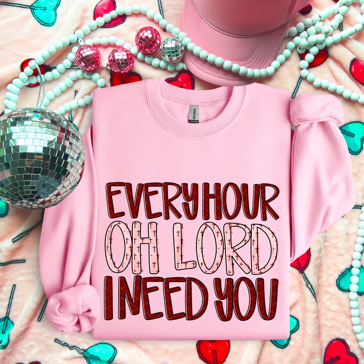 Every Hour Oh Lord I Need You DTF Transfer