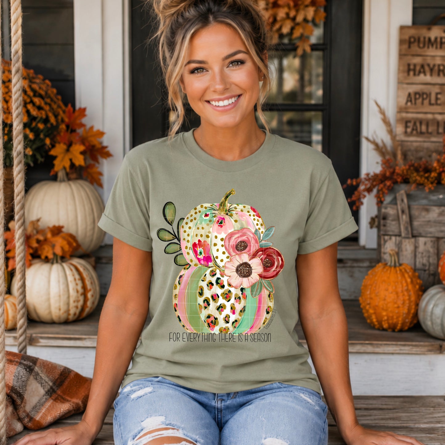 For Everything Is A Season Pumpkins DTF Transfer