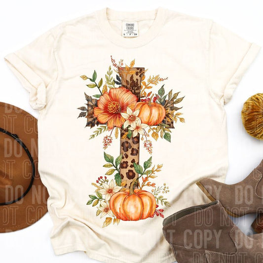 Leopard Fall Cross DTF Transfer
