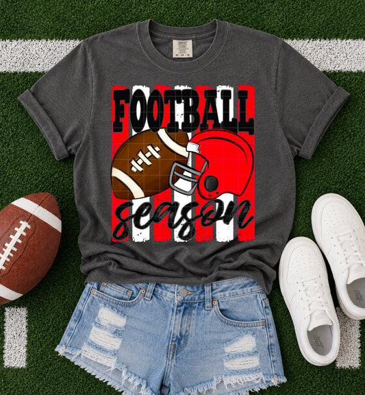 Football Season Red White DTF Transfer