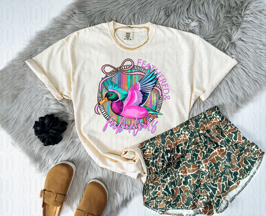 Feathered And Fabulous Duck DTF Transfer