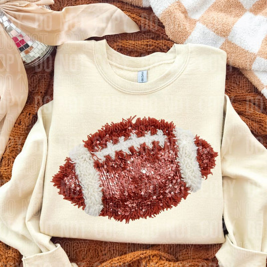 Football Yarn Faux DTF Transfer