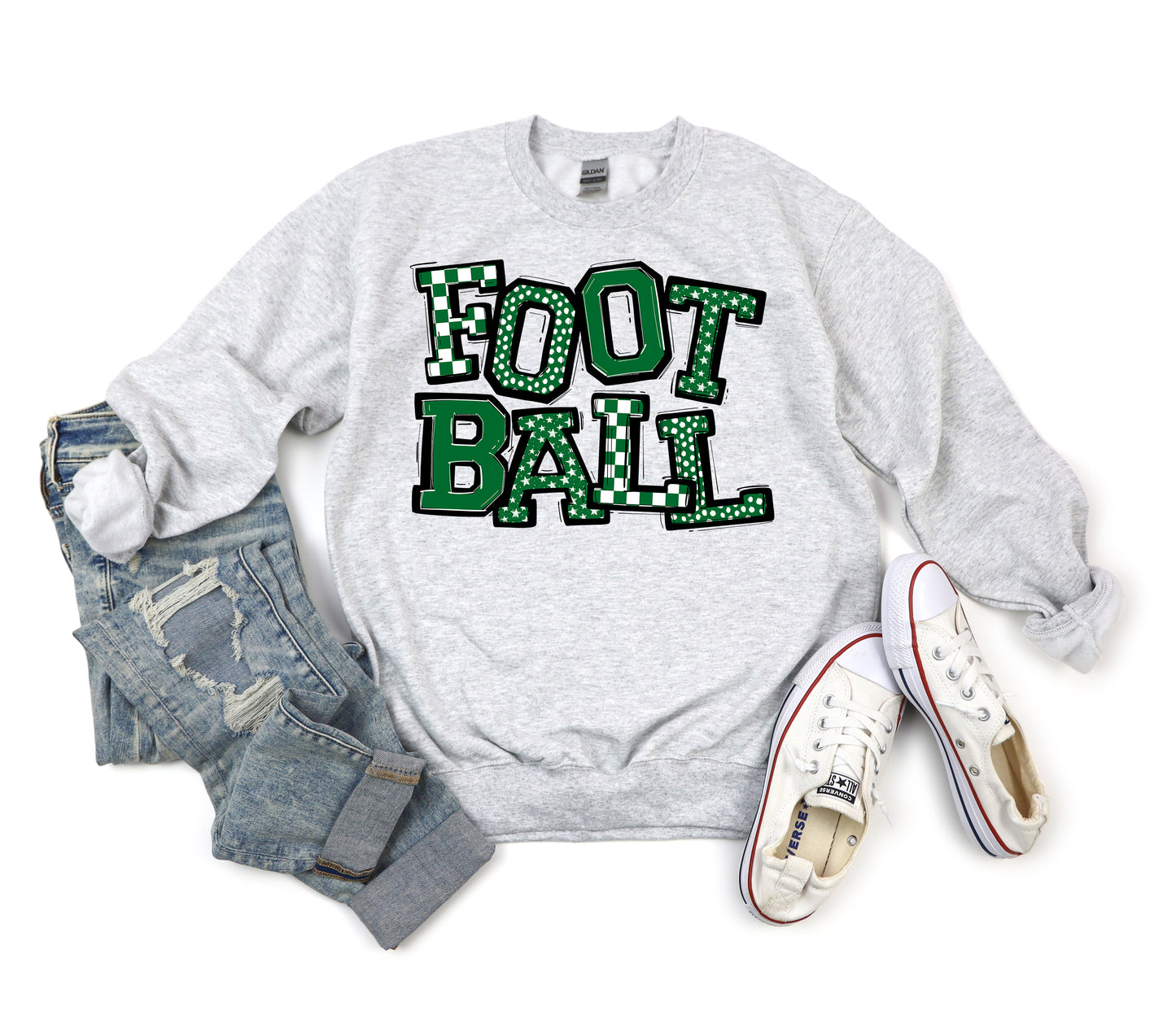 So Sporty Football Dark Green DTF Transfer