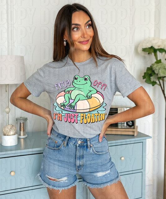 Frog Off I'm Just Floatin DTF Transfer