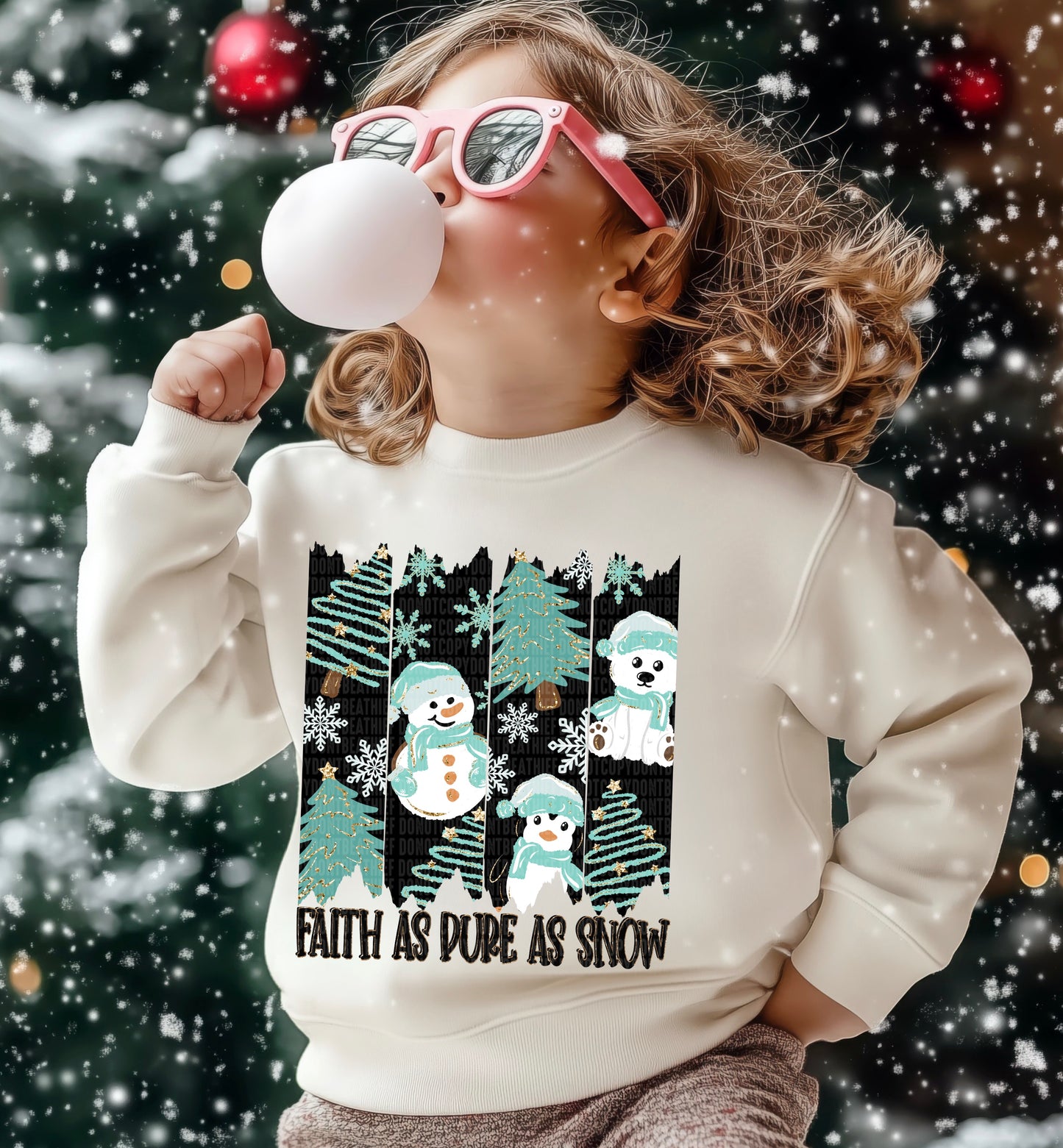 Faith As Pure As Snow DTF Transfer