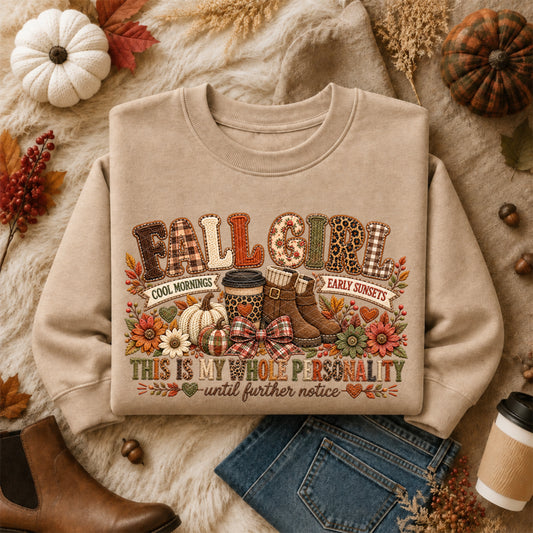 Fall Girl DTF Transfer