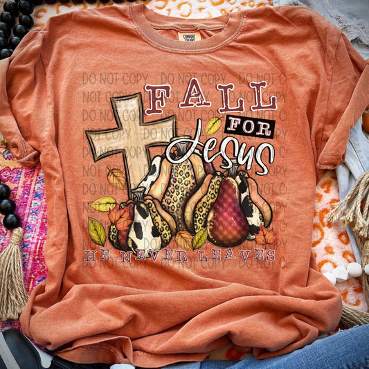 Fall Is For Jesus DTF Transfer