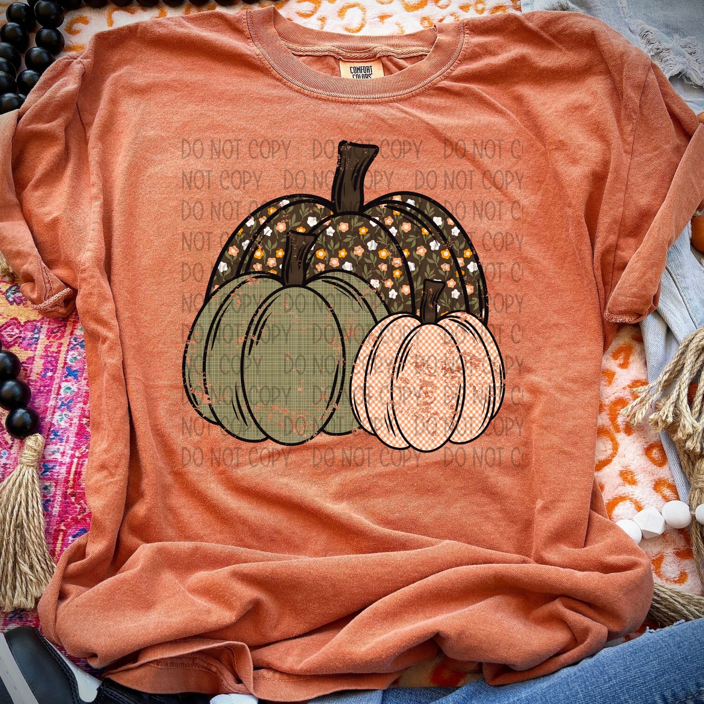 Fall Pumpkins DTF Transfer