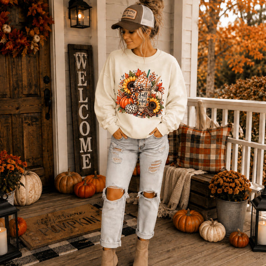 Fall Girl Vibes DTF Transfer