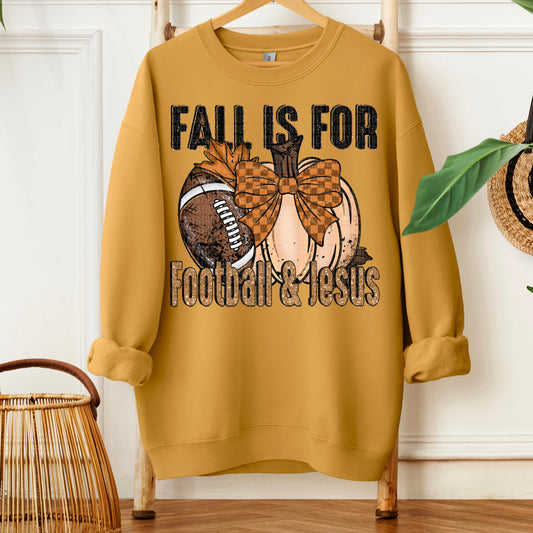 Fall Is For Football & Jesus DTF Transfer