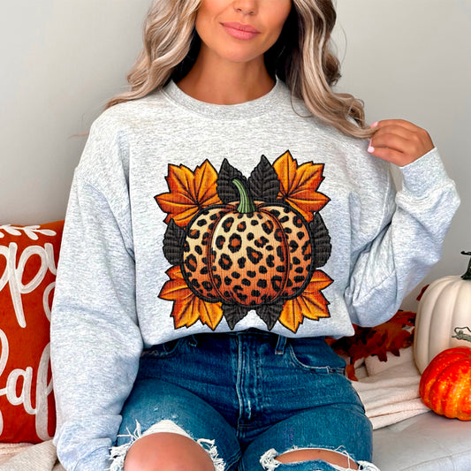 Fall Leopard Pumpkin DTF Transfer