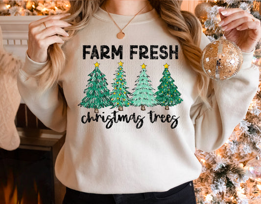 Farm Fresh Christmas Trees DTF Transfer