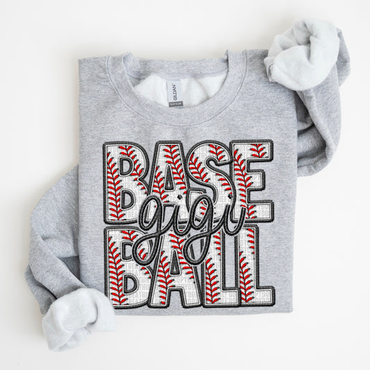 Gigi Faux Baseball DTF Transfer