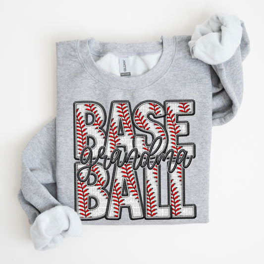 Grandma Faux Baseball DTF Transfer