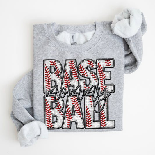 Mommy Faux Baseball DTF Transfer
