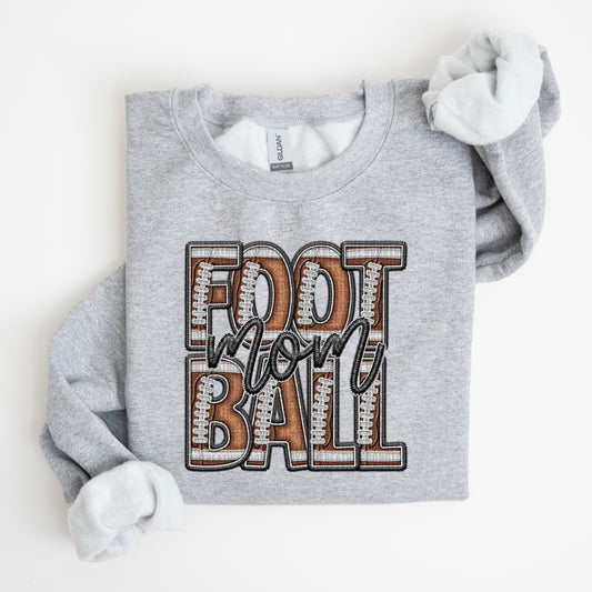 Mom Faux Football DTF Transfer