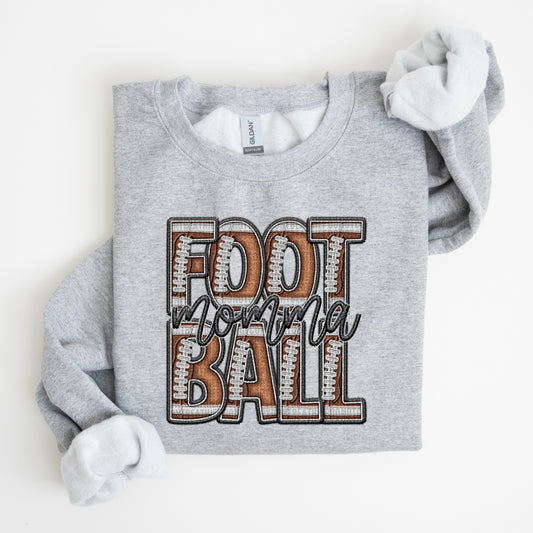 Momma Faux Football DTF Transfer