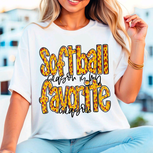 Favorite Season Softball DTF Transfer