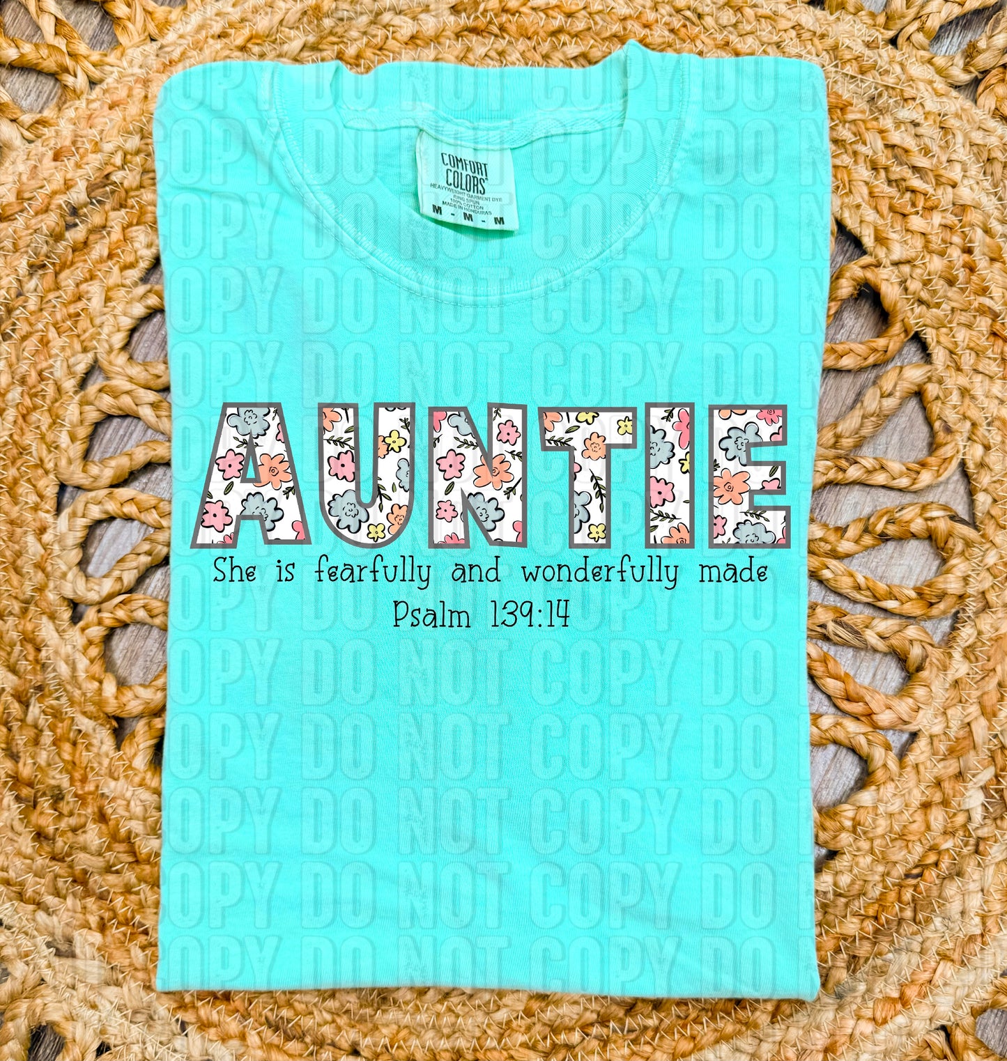 Auntie Fearfully And Wonderfully Made DTF Transfer