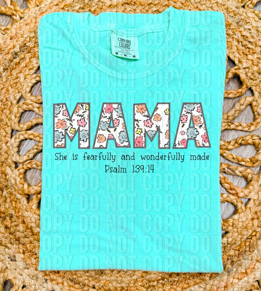 Mama Fearfully And Wonderfully Made DTF Transfer