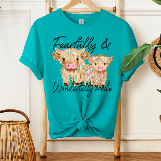 Fearfully & Wonderfully Made Highland Cows DTF Transfer