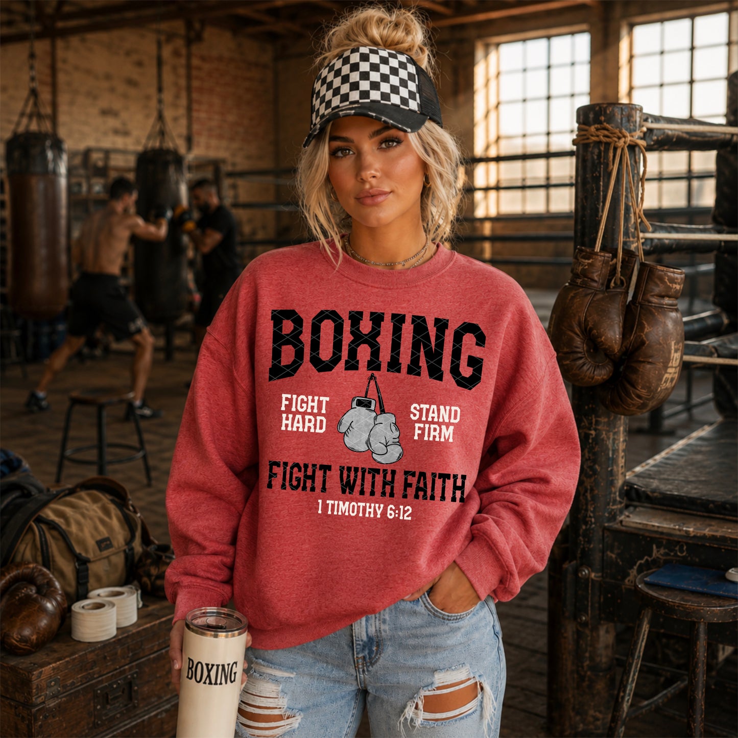 Boxing | Fight With Faith DTF Transfer