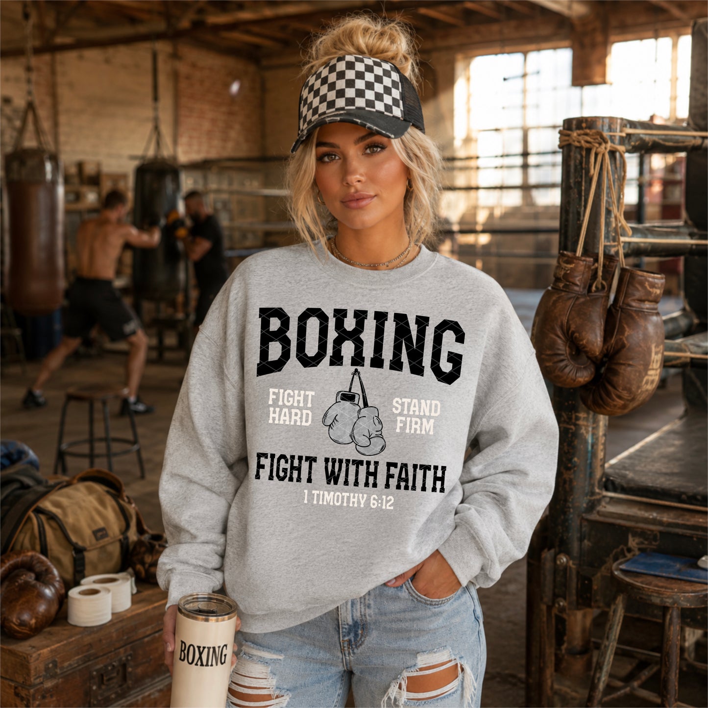 Boxing | Fight With Faith DTF Transfer